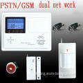 Dual-Network Wireless GSM Telephone Line Auto-dial Home Burglar Alarm System